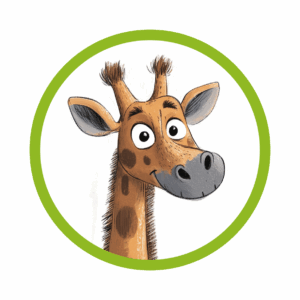 Giraffe als Comic Figur - das Fürsorgliche Eltern Ich in der Glückskindstrategie