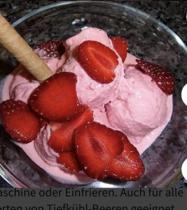 Erdbeereis